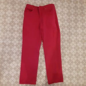 Demin Jeans, Red, Size 6